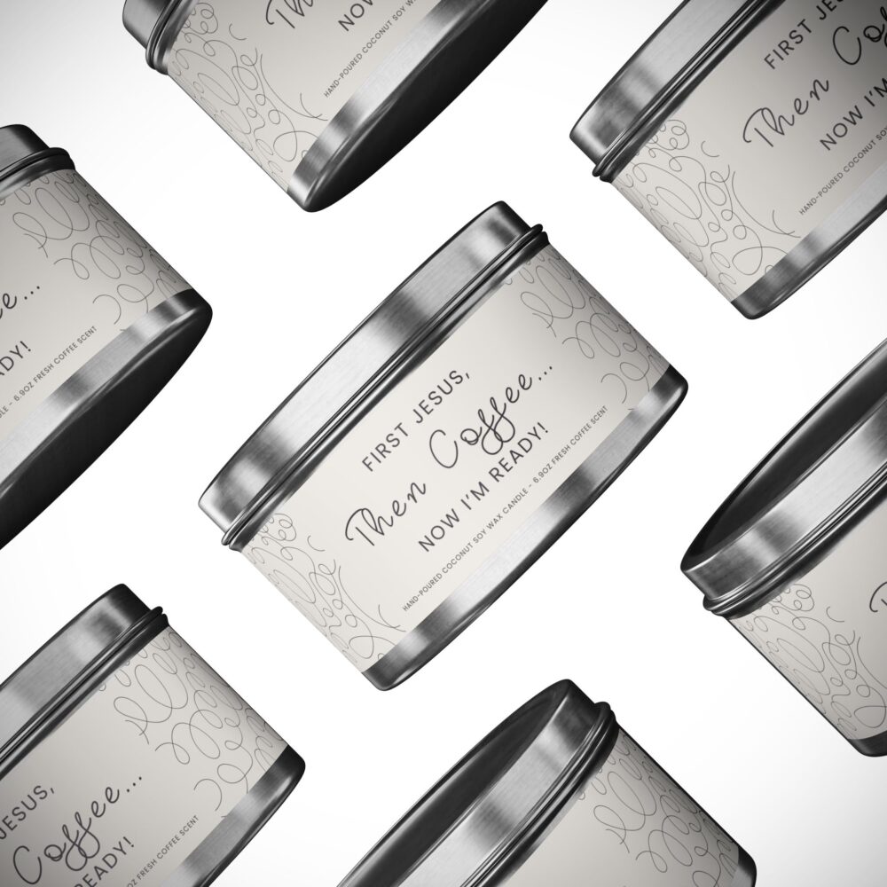 Faith-inspired candles with uplifting Christian messages, perfect for gifts and home decor.